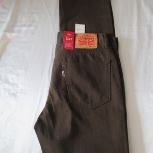Men Levis Jeans 541 Athletic Fit 32 x 34 Brown